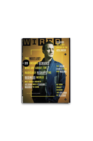 Cover from Wired Magazine with photo of Jeff Dean and headline, “The Next List: 20 Unsung Geniuses Who Are About To Radically Reshape The Business World. Meet Google Engineer Jeff Dean, Who Is Teaching Machines To Learn.”